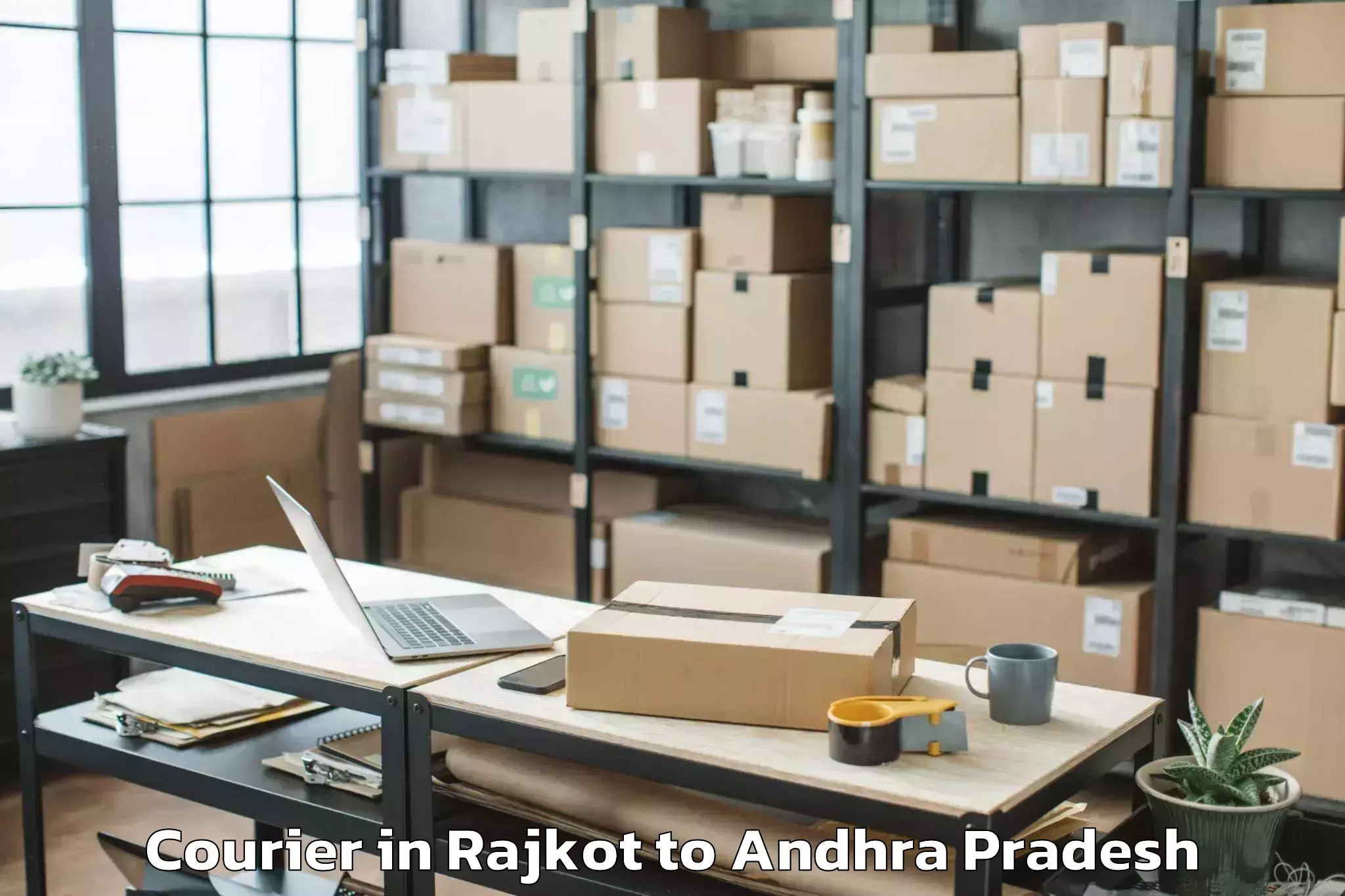 Professional Rajkot to Koyyalgudem Courier